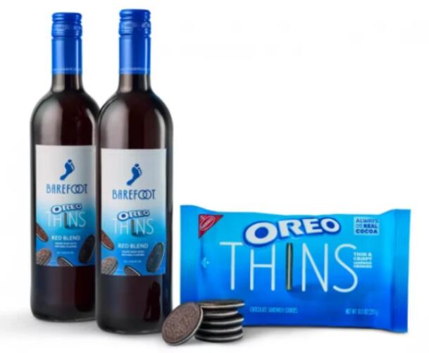 奥利奥联手Barefoot Wine推出限量版饼干味葡萄酒