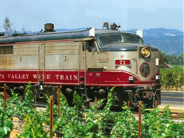 纳帕谷正式开通葡萄酒列车名庄专线